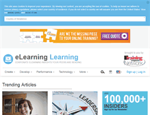 Tablet Screenshot of elearninglearning.com